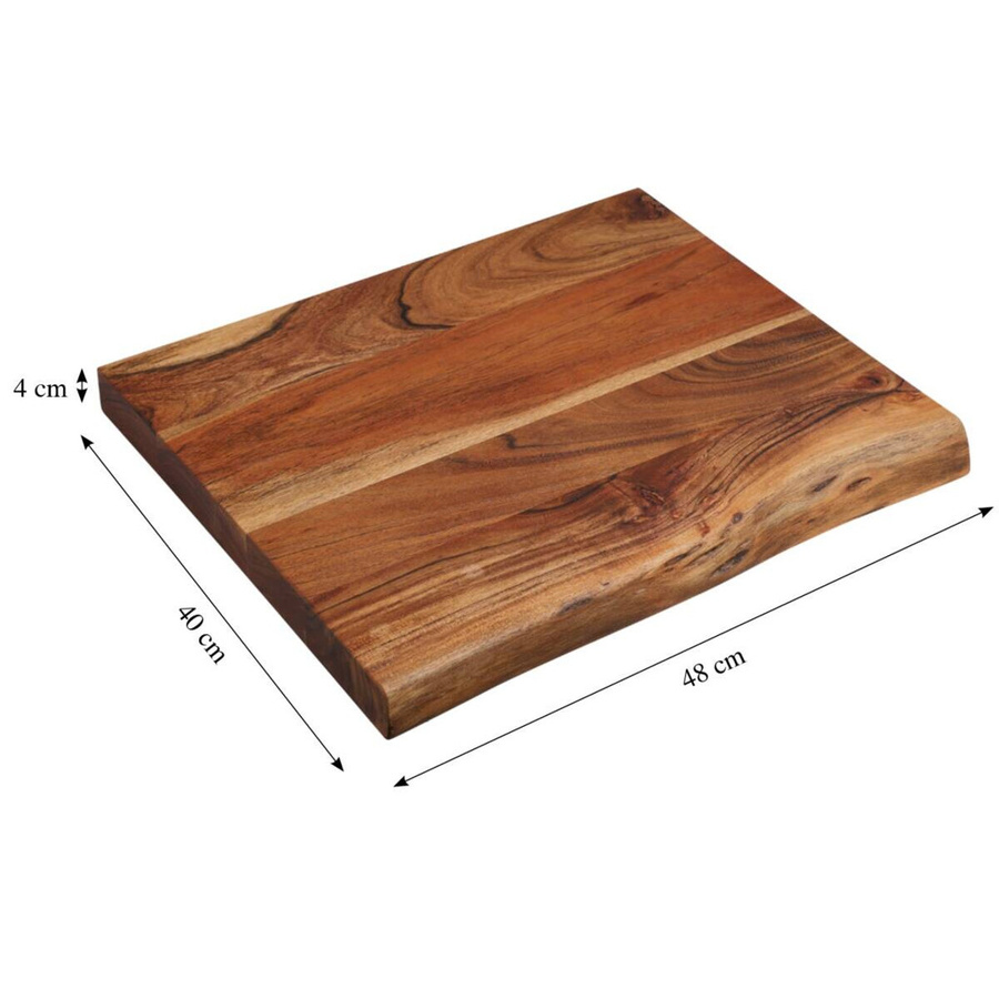 Kesper Tranchierbrett aus Akazie in Braun, B/H/L: 40 x 4 x 48 cm - Bild 2