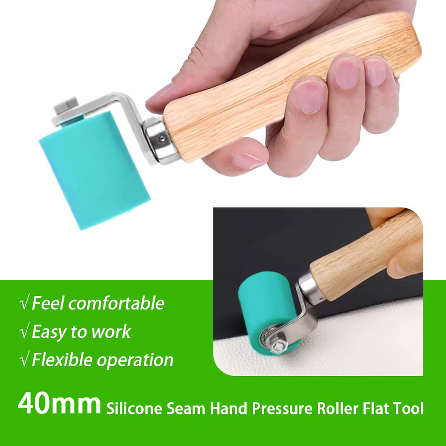 KingHui Silikon Druckroller Handheld für PVC und wasserdichte Folien, hochtemperaturbeständig, 4 cm Breite - Bild 3