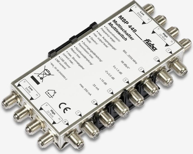 Fuba Multischalter und Verteiler MSP 448 in Silber - Bild 1