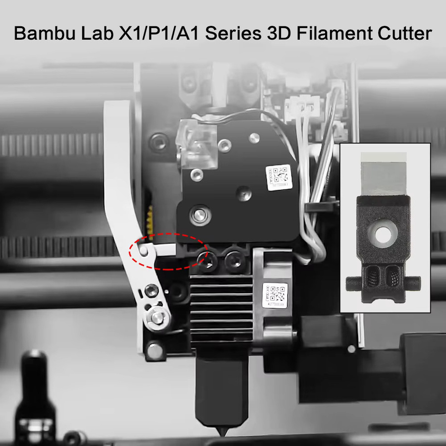 Bambu Lab Filament Cutter Ersatzteil für X1/X1C/P1S/P1P/A1/A1 Mini 3D Drucker H2S/H2D - Bild 2