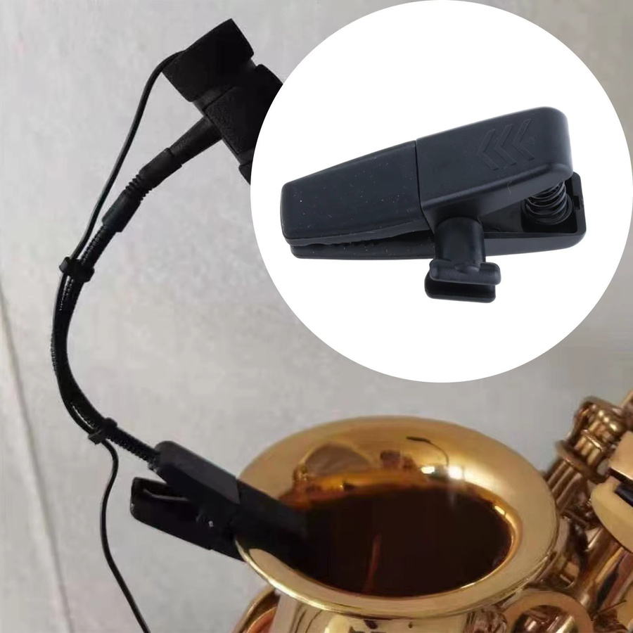 MagiDeal Instrumentenmikrofon-Klemme in Schwarz für Saxophon, Holzflöte und Trommel zur Heimaufnahme - Bild 3