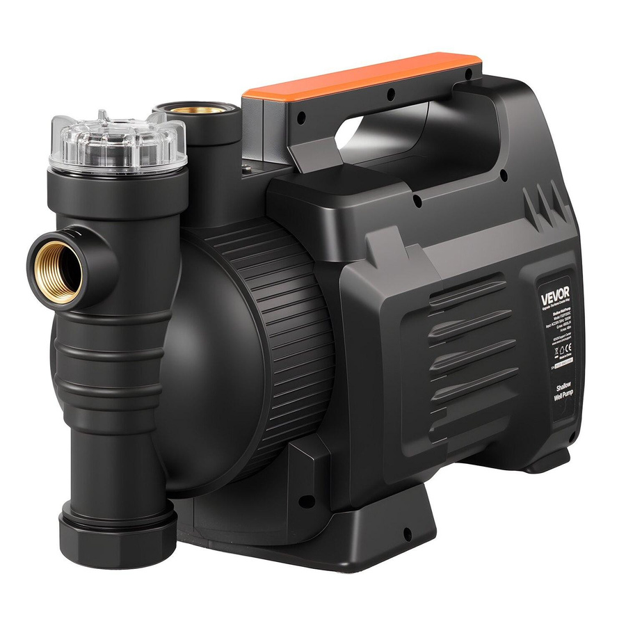 Buying Solutions MB Elektronische Flachbrunnen-Jetpumpe aus PP mit 1300W, 4800 L/H Fördermenge und 8 m Saughöhe - Bild 2