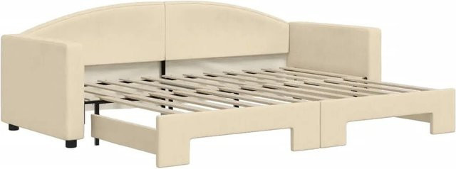 vidaXL Tagesbett ausziehbar in Beige mit Stoffbezug B/T/H: 200 x 80 x 75 cm - Bild 1