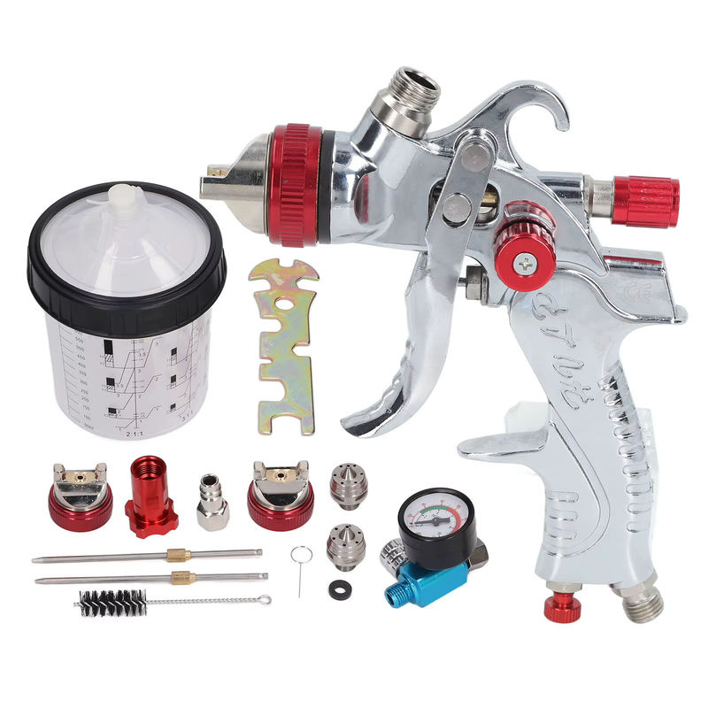 Aramox HVLP Autolack-Spritzpistole Set mit Düsen in 1,4mm, 1,7mm und 2,0mm sowie G1/4 Lufteinlass - Bild 6