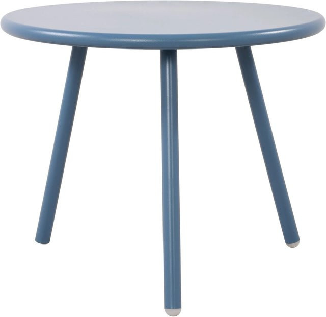 DELUKE Couchtisch CAKOT runder Beistelltisch aus Polypropylen in Blau, B/T/H: 50 x 50 x 40 cm - Bild 1