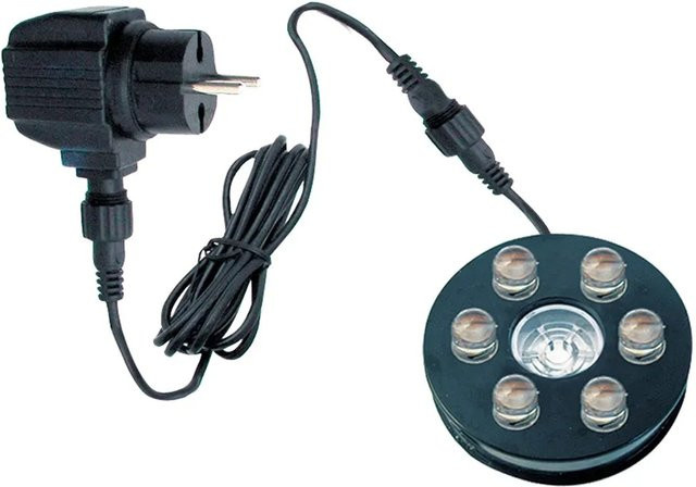 Heissner Aqua Light LED 9-fach LED-Ring in Weiß mit warmweißem Licht für Outdoor-Anwendungen - Bild 1