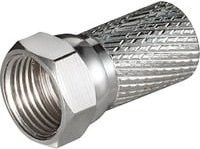 Goobay F-Stecker 7mm Kabel in Silber - Bild 1