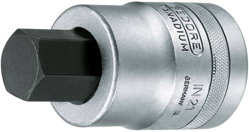 Gedore Steckschlüsseleinsatz IN 21 Innen-6-kant 24 mm 1 Zoll Silber - Bild 1
