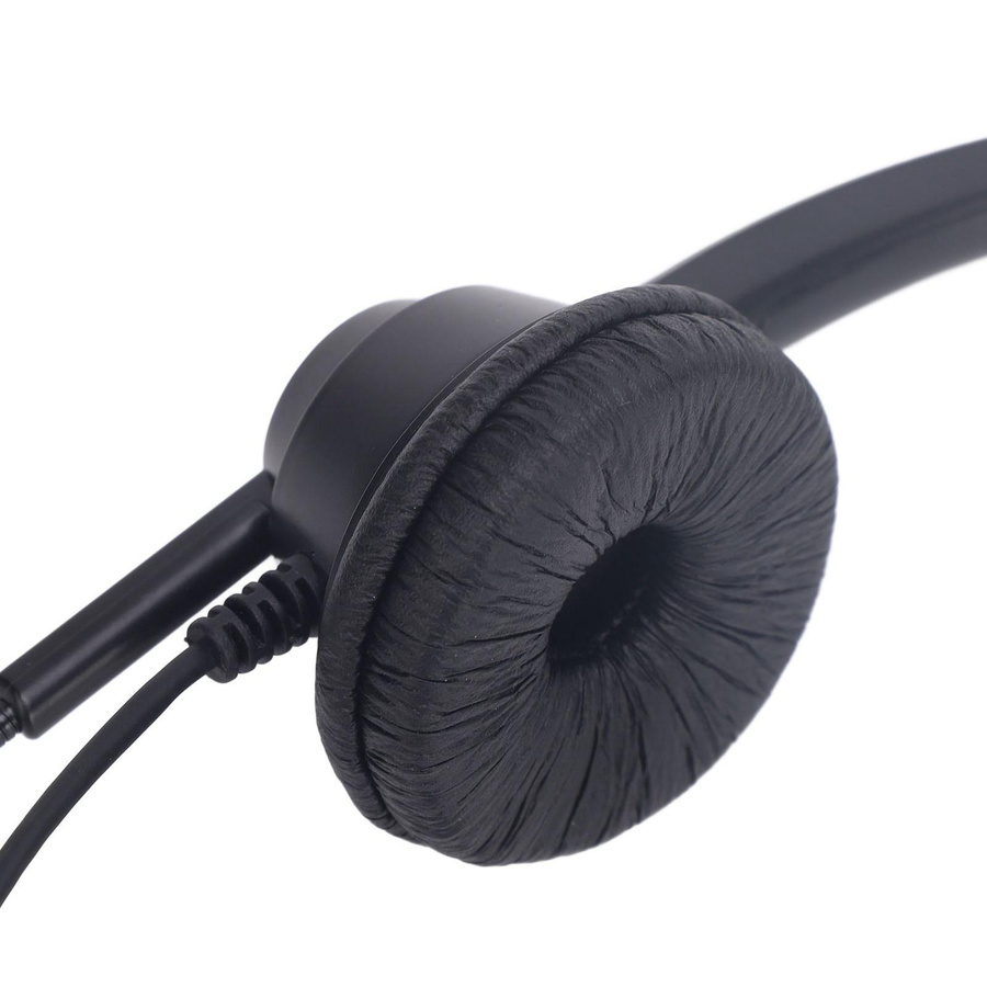 KONNWEI Monaurales Over-Ear Telefon-Headset in Schwarz mit USB-C und 3,5 mm Anschluss inklusive Geräuschunterdrückung und Lautstärkeregelung - Bild 2