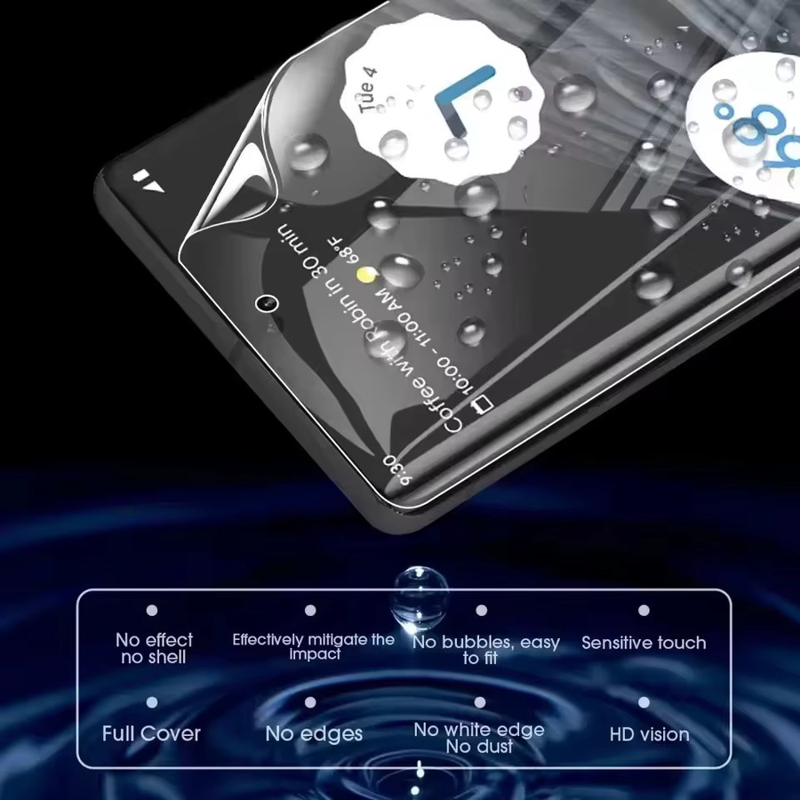 HD Hydrogel Displayschutzfolie für Samsung Galaxy S25 S25 Ultra S24 Ultra S23 S24 S22 S21FE A55 5G S20FE A05 A53 A35, transparent - Bild 3
