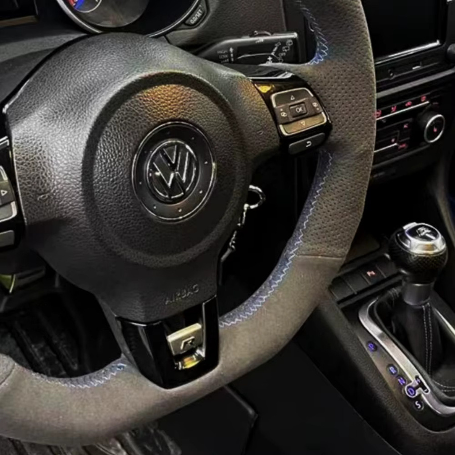 GNUPME Anti-Rutsch Wildleder Lenkradbezug für Volkswagen Golf 6 GTI MK6, Polo GTI und Scirocco - Bild 2
