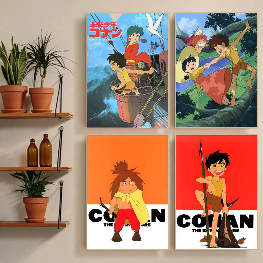 Future Boy Conan Wandaufkleber Wasserdichter Poster Aufkleber in Mehrfarbig für Wohnzimmer und Schlafzimmer - Bild 2
