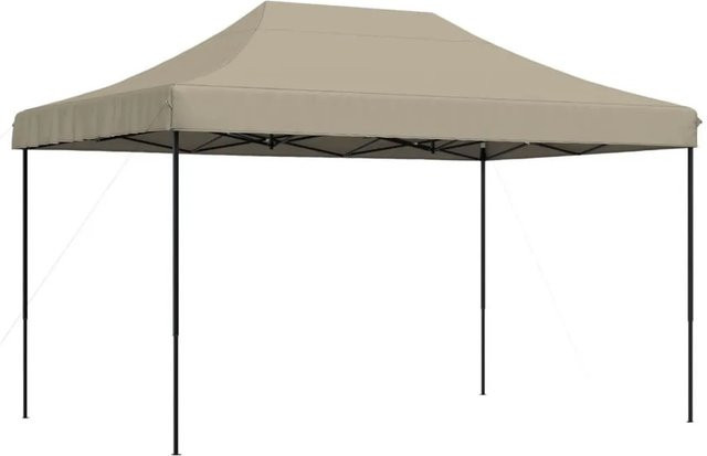 vidaXL Pop-Up Partyzelt Faltbar, Beige, B/T/H: 440 x 292 x 315 cm - Bild 1