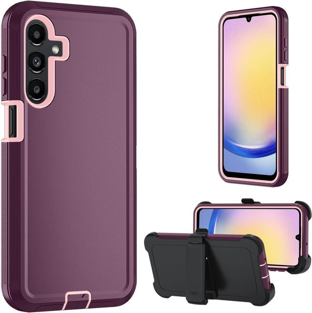 Robuste Hybrid-Schutzhülle für Samsung Galaxy A57 A37 A17 A07 A56 A36 A26 A16 A06 A55 A36 A25 A15 A05 in Schwarz und Rot - Bild 1