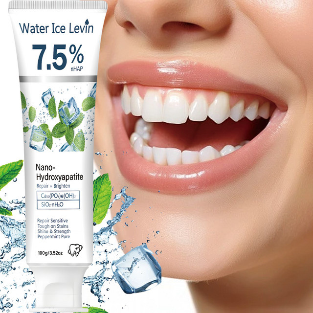 Water Ice Levin Zahnpasta mit Nano-Hydroxyapatit & Hyaluronsäure, 100g - Bild 1