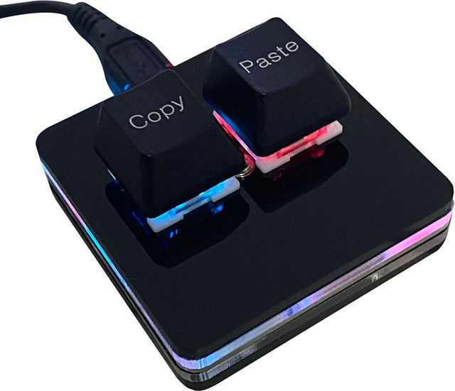 BTXETUEL SAYO OSU Keypad Mechanische Gaming-Tastatur mit RGB-Hintergrundbeleuchtung und Hotswap-Funktion in Schwarz - Bild 1