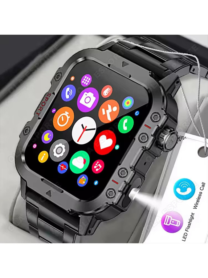 Ola Esporte Smartwatch, Schwarz, 1,44 Zoll, Herren, 3 ATM - Bild 6