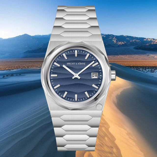 Specht & Söhne Armbanduhr, Quarz, Edelstahl, Blau, Herren - Bild 1