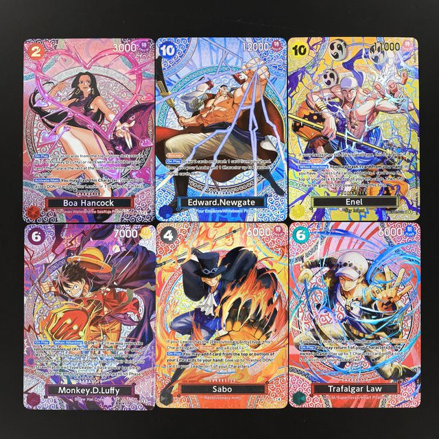 Bandai One Piece, Luffy Sabo Law Enel Newgate Boa, Strukturierte Folienkarte, Englisch - Bild 1