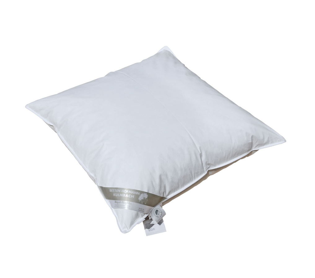 Betten Hofmann Daunen Kopfkissen Soft, Farbe: Weiß, B/T/H: 80 x 80 x 0 cm - Bild 1