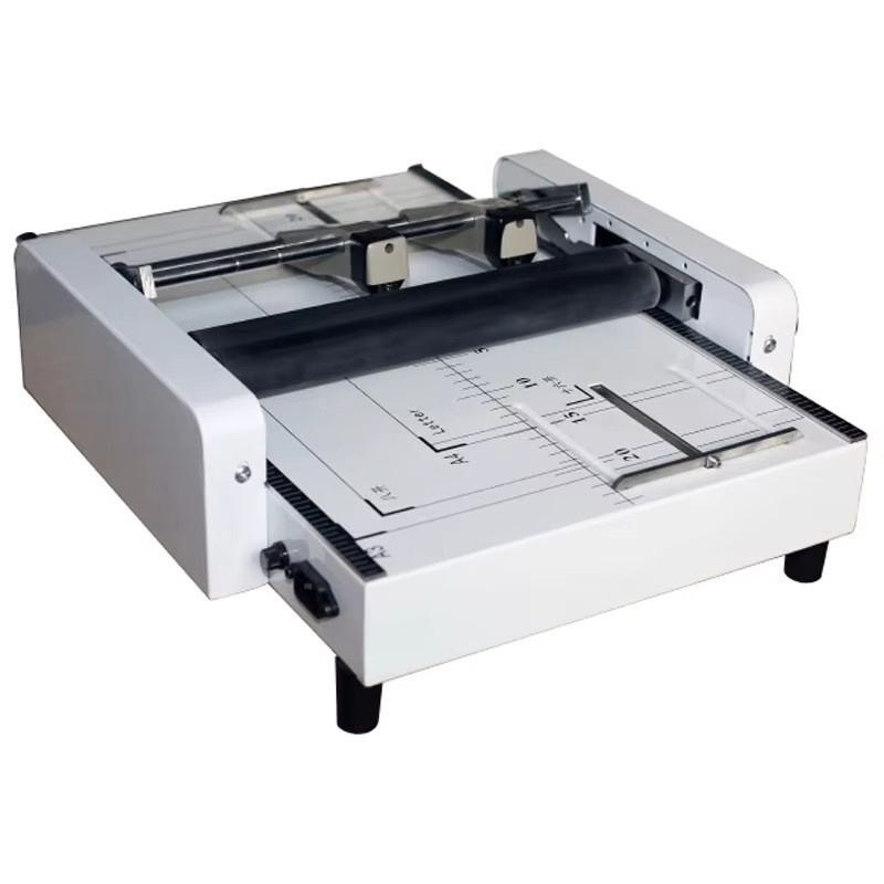 LZHZXY C-200S manuelle Bind- und Falzmaschine im A3-Format, Kombinationseinheit für flache Bindung, Sattelnaht und Faltfuß in Weiß - Bild 3