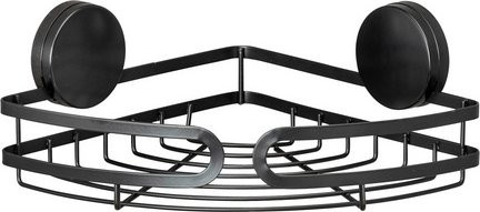 WENKO Eckablage aus Metall in Schwarz, Breite: 27 cm, Tiefe: 20,5 cm - Bild 1