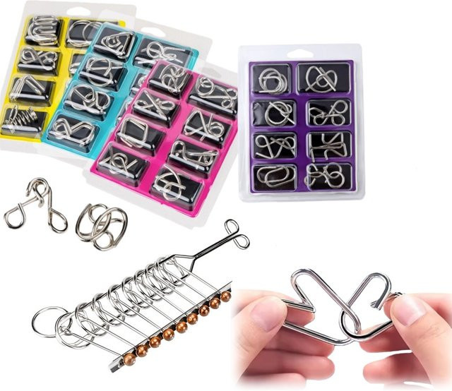 Meade Nine-Link-Serie Puzzle-Set, 8-teilige Metallschnalle, abnehmbare Schnalle - Bild 1