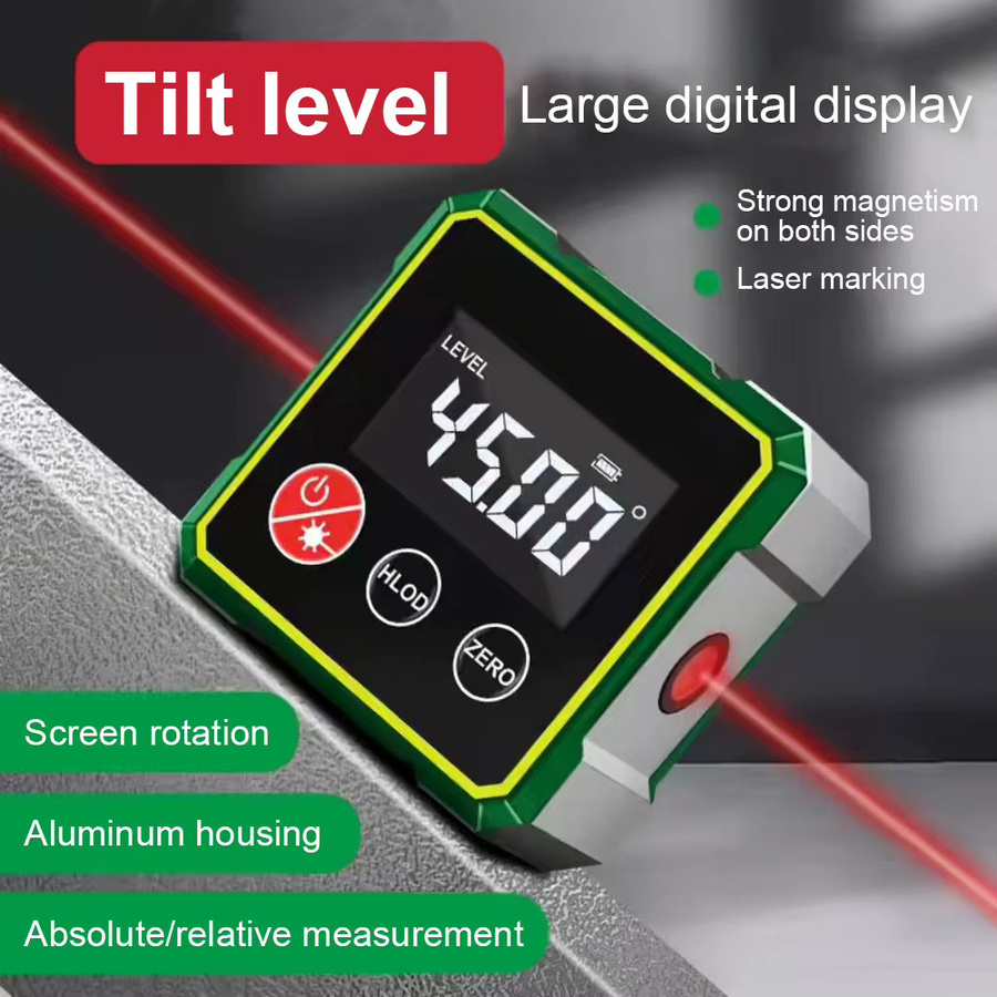 VODOOL Magnetischer digitaler Winkelmesser mit LCD-Hintergrundbeleuchtung, Neigungsmesser und Wasserwaage - Bild 2