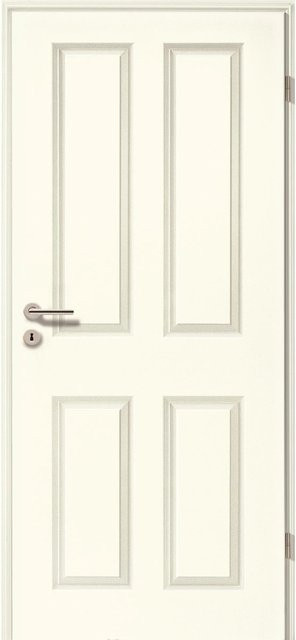 GetaDoor Zimmertür Brillant Classic 4004 Weiß, Vollspan, Rechtsanschlag, Breite: 86,0 cm, Höhe: 198,5 cm - Bild 1
