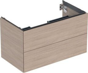 Geberit Waschtischunterschrank One in Eiche mit 2 Schubladen, B/T/H: 88,8 x 50,4 x 47 cm - Bild 1