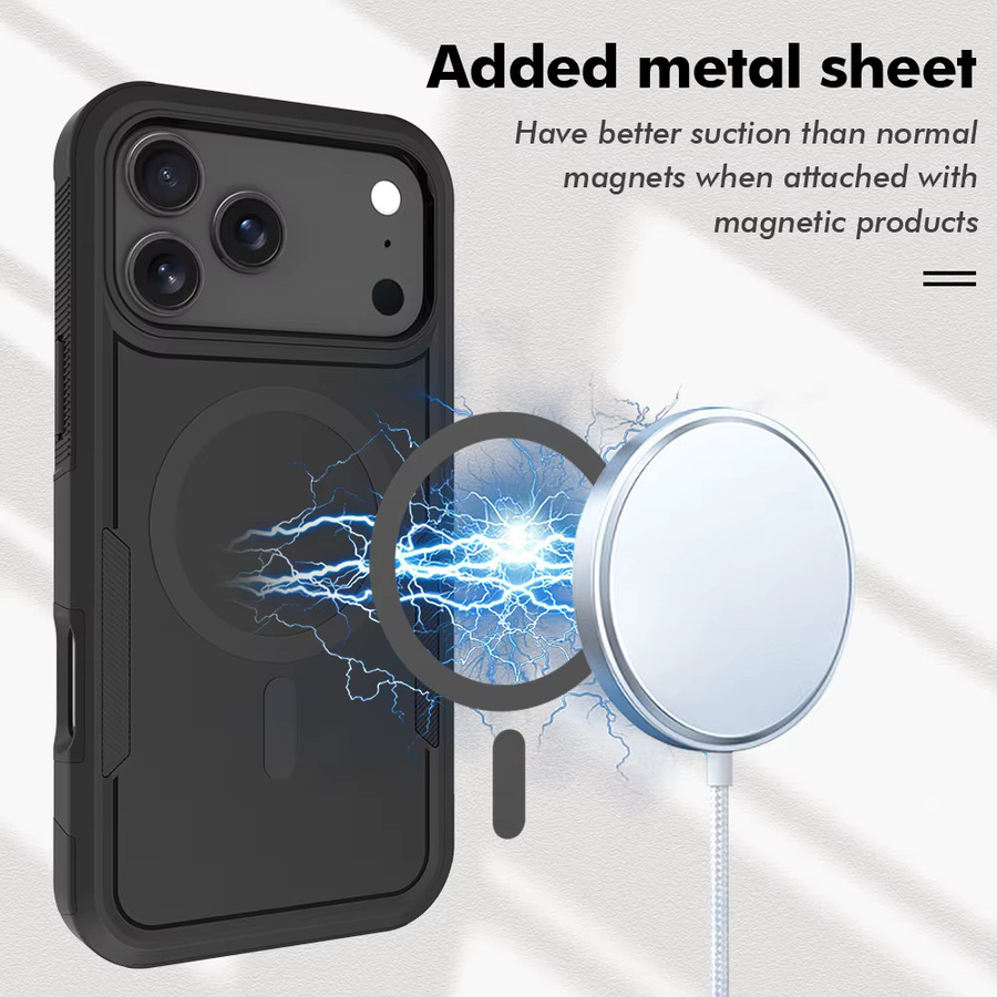 Ott-Box Robuste Panzerhülle mit MagSafe für iPhone 17 Pro Max, 16, 15, 14 Plus und 13 Pro in Schwarz oder Blau - Bild 2