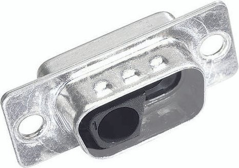 HARTING Steckverbinder 09 69 110 0022 Polzahl: 2, Farbe: Schwarz/Silber - Bild 1
