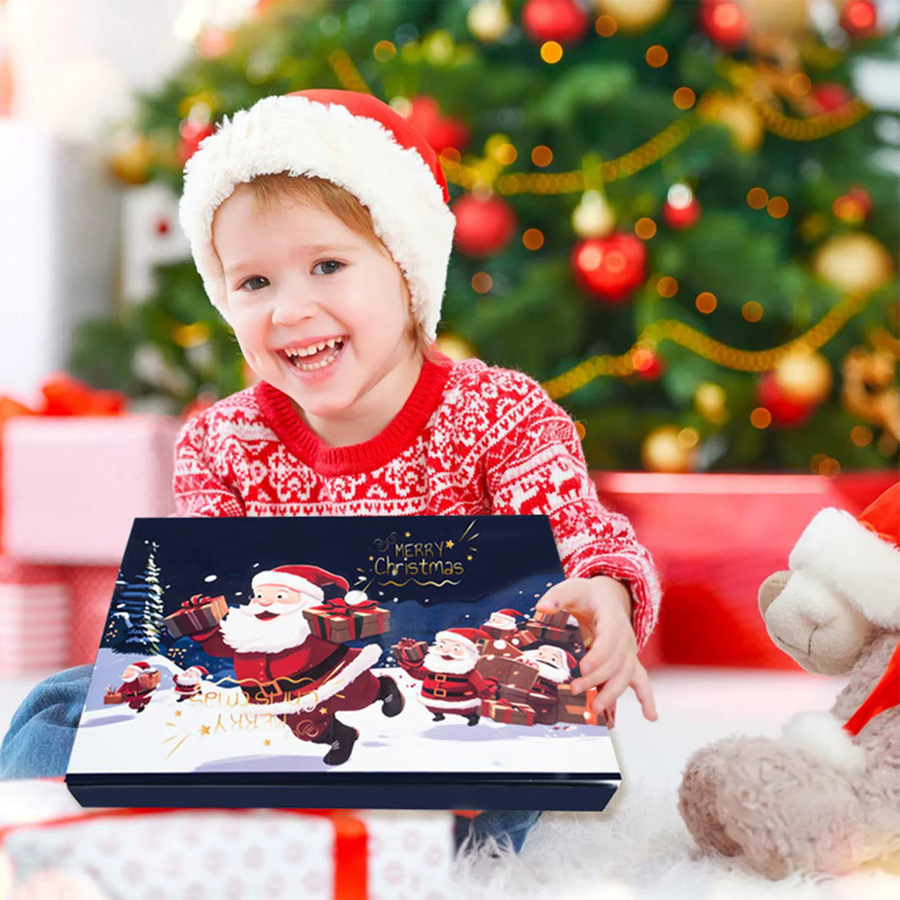 Befüllbare Weihnachts-Advent-Box für 24 Tage, DIY Weihnachts-Countdown-Kalender aus Papier, Mehrfarbig - Bild 5