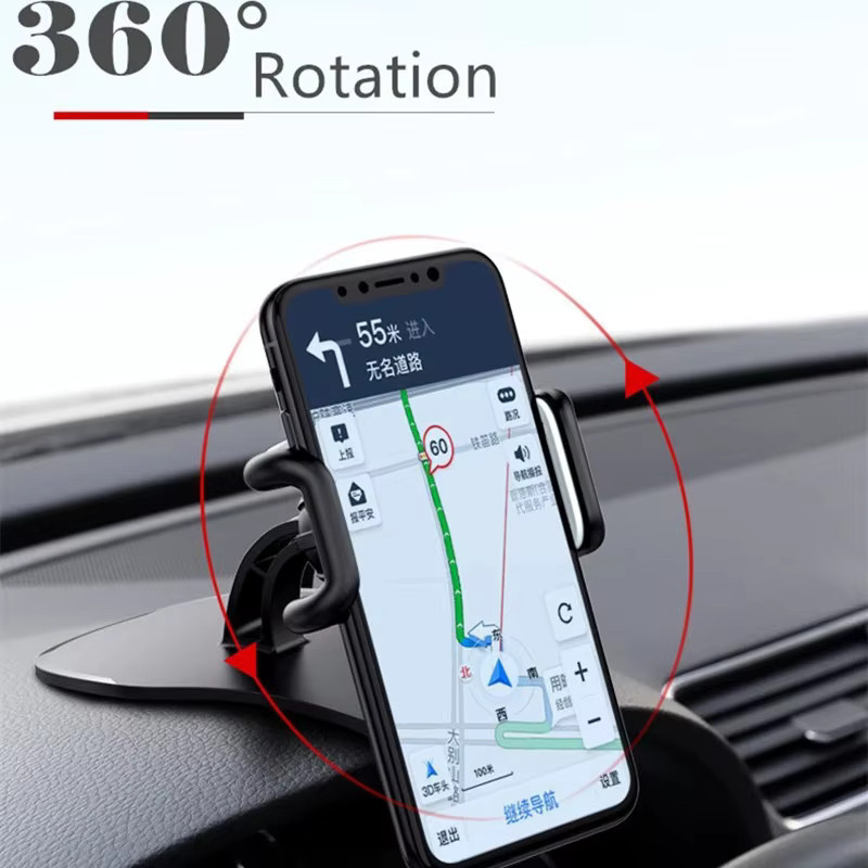 KAFNHCKA Smartphone Halterung für das Auto mit 360-Grad-Drehung für Dashboard und GPS-Navigation, Schwarz - Bild 3
