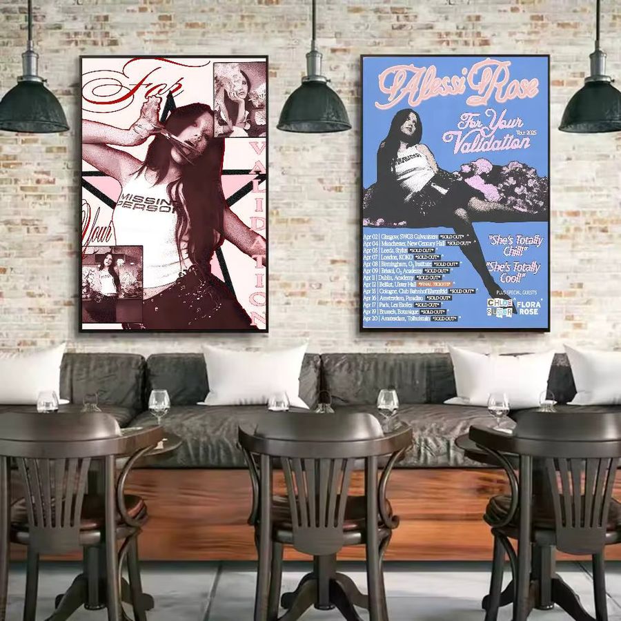 Alessi Rose Album SINGER Poster Wanddeko Multicolor B: 20 cm, H: 15 cm - Bild 5
