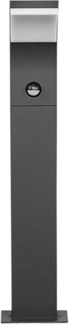 Lucande LED Außenleuchte Timm in Schwarz mit Bewegungsmelder aus Aluminium, H: 13,2 cm, B: 6,0 cm, T: 12,4 cm - Bild 1
