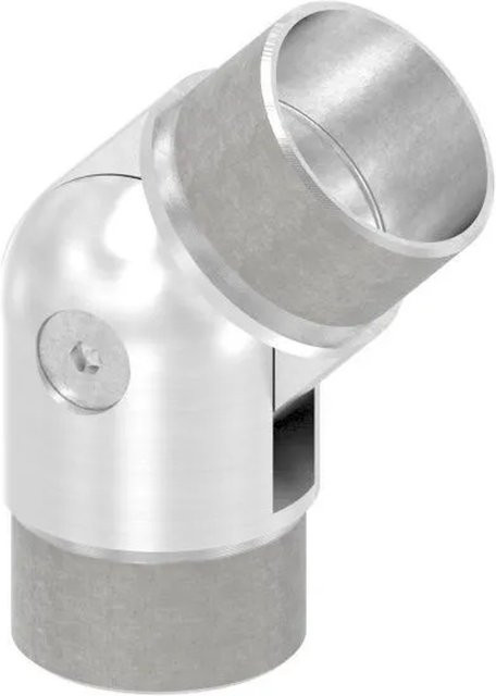 FeNau Gelenkstück aus Edelstahl für Rohr Ø 48,3x2,0 mm zum Stecken, Farbe Silber - Bild 1