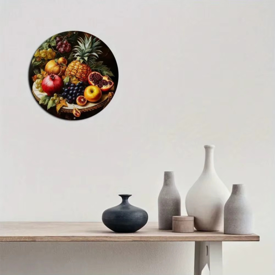 HELLOYOUNG Vintage-Dekor aus Metall mit Fruchtmotiv in Mehrfarbig - Bild 4