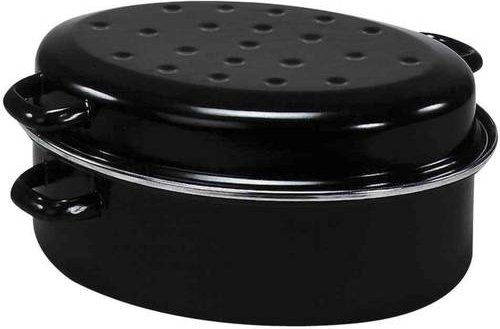 Krüger Haushaltswaren Gourmet Bräter aus Edelstahl in Schwarz, Durchmesser: 38 cm - Bild 1