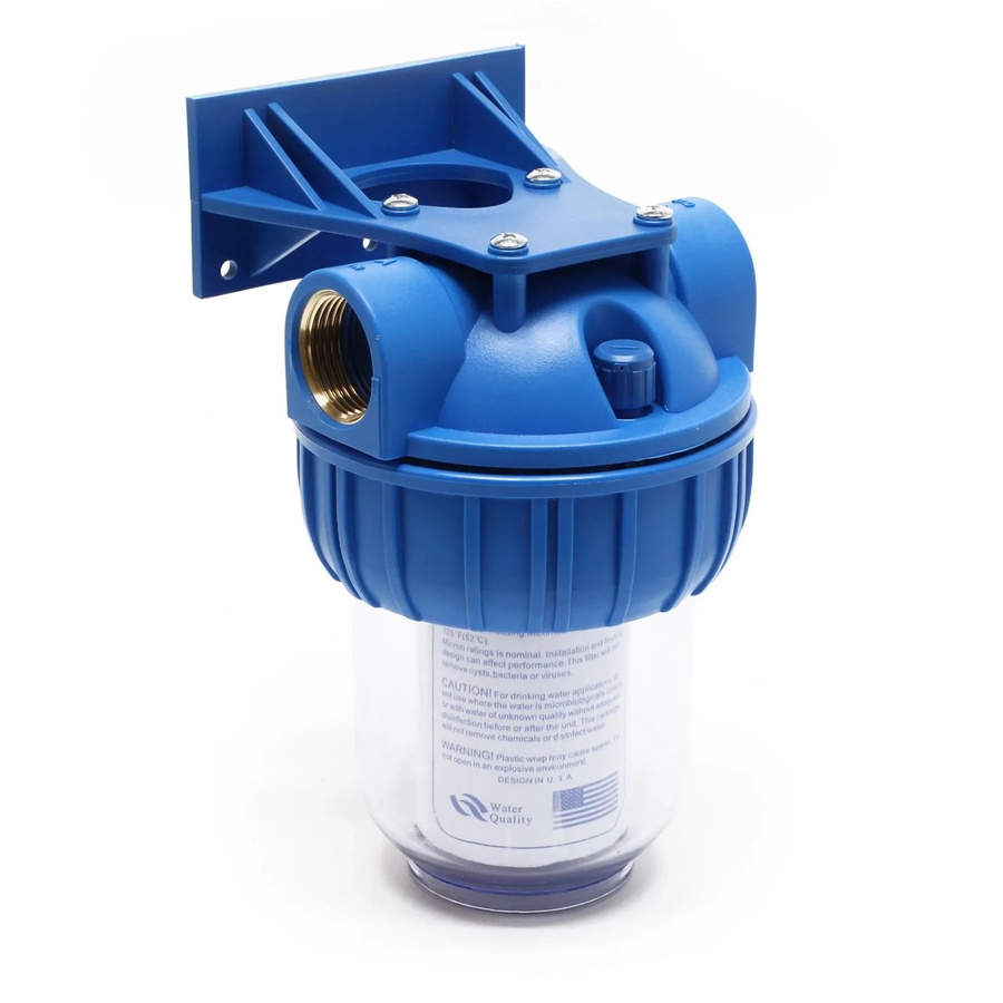 Naturewater NW-BR5B 1-Stufen Sedimentfilter mit 5 Mikron PP-Kartusche, 1/2 Zoll Einsatz, Blau - Bild 2
