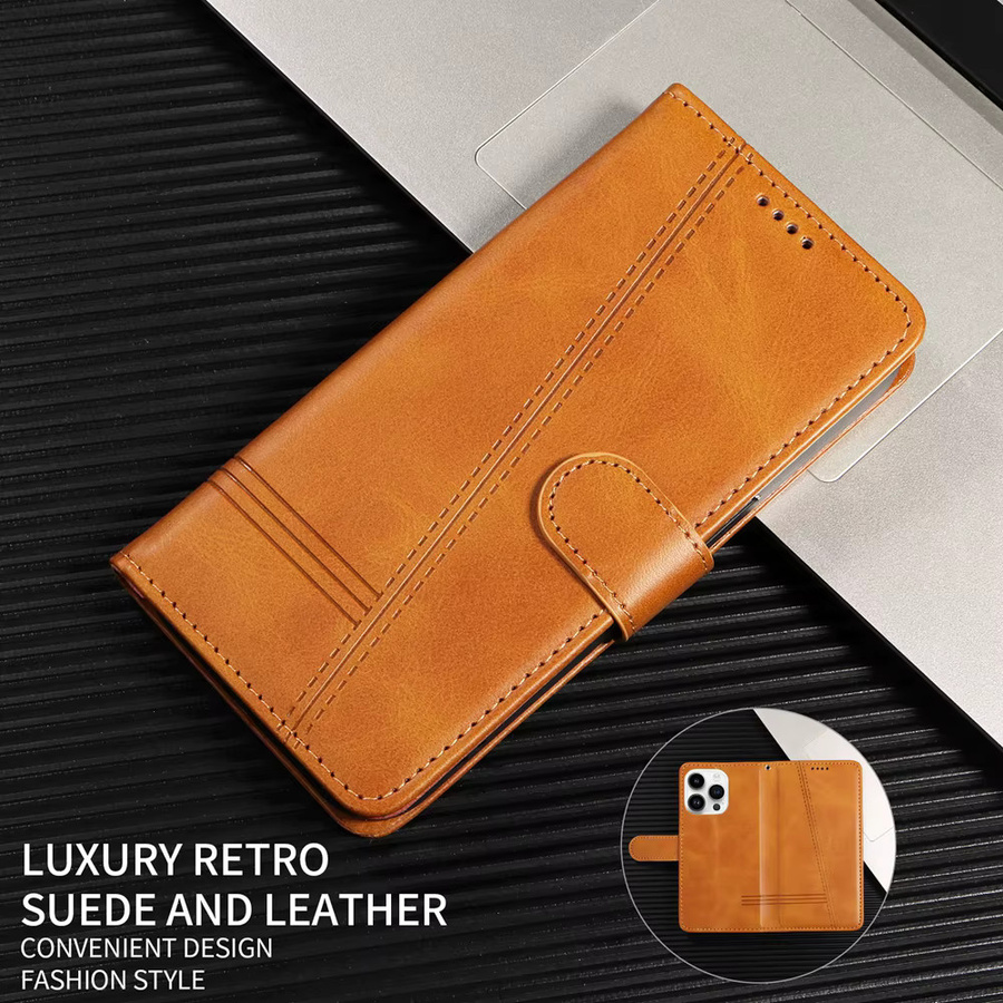 Xiaomi Premium Ledertasche mit Magnetverschluss und Kartenfächern als Wallet Cover für Redmi Note 15 14 14S 13 12 12S 11 10 9 8 8T Pro Plus Turbo Speed 4G 5G - Bild 3