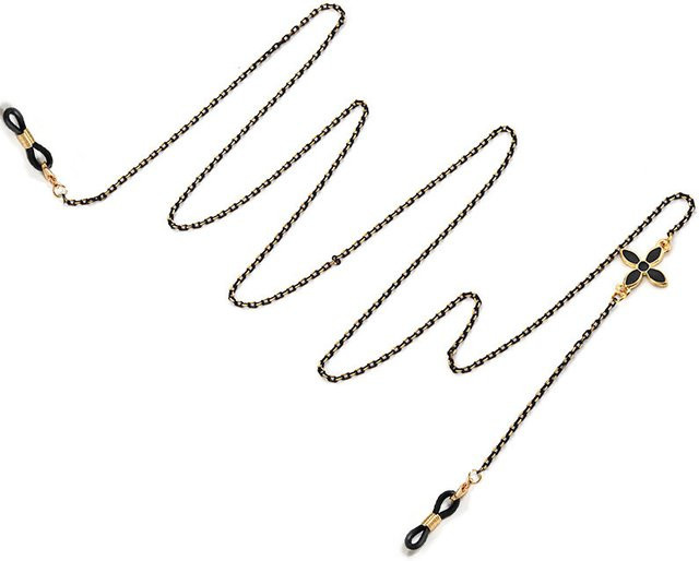 chichain Brillenkette Metall, Weiß, Unisex, Vintage - Bild 1
