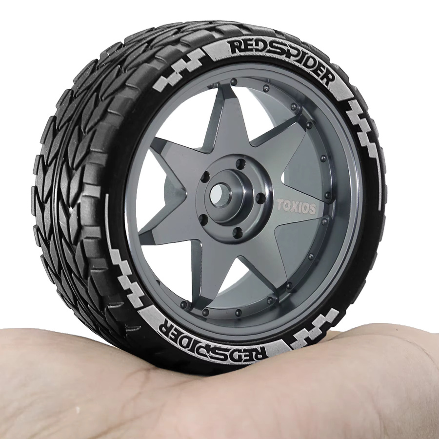 RC Racing Mate Räder Reifen Set, 1:10, Metall, Schwarz - Bild 5