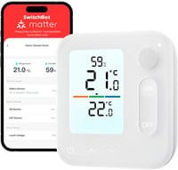 SwitchBot Home Climate Panel Bedienteil in Weiß mit WLAN und App-Steuerung für Smart Home Integration - Bild 1
