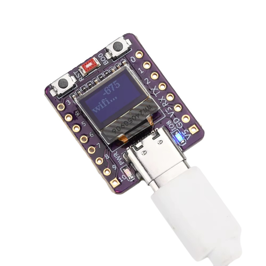 ESP32-C3 OLED-Modul mit 0,42 Zoll Display in Weiß mit WiFi und Bluetooth 5.0 sowie USB-C-Schnittstelle - Bild 4
