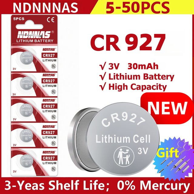 WHITECRANE CR927 Lithium-Knopfzelle 3V in Silber - Bild 1