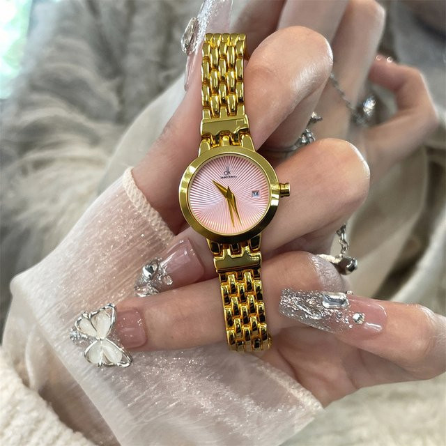 CILOA Armbanduhr, Quarz, Edelstahl, Gold, Rosa, Damen - Bild 1