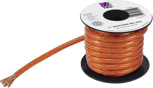TRU Components Massekabel 1 x 6mm² Rot, Länge: 5 m - Bild 1