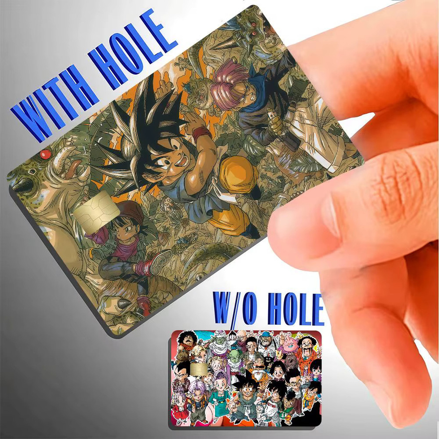 Dragon Ball Son Goku Kakarot Aufkleber-Set, 4 Stück wasserfeste Dekoration für Karten und Bus-Pässe, Mehrfarbig - Bild 3