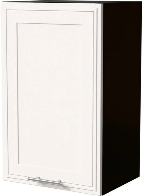 Feldmann-Wohnen Hängeschrank Salo W2/45 in Schwarz und Weiß Matt mit Kassettenoptik, B/T/H: 45 x 32,5 x 72 cm - Bild 1